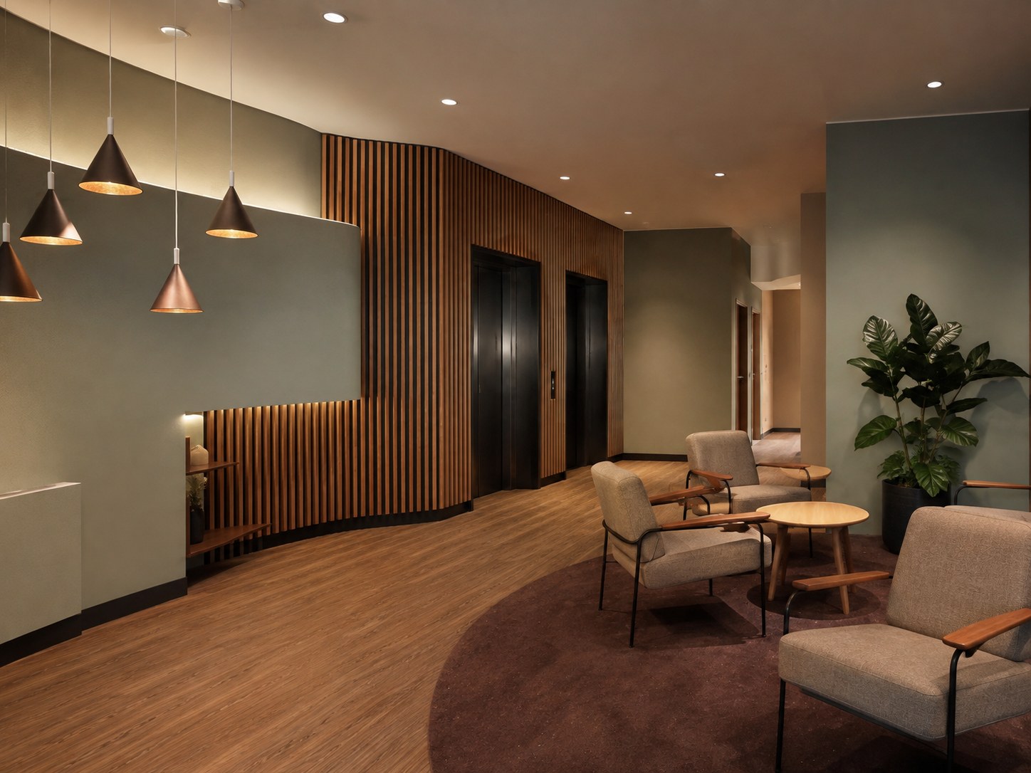 Moderner Hotel- und Objektinnenbereich